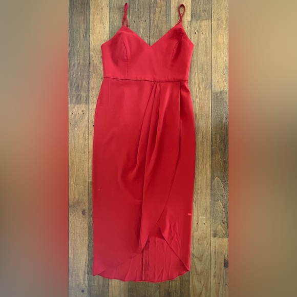 LULUS Reinette Wine Red Midi Dress - Picture 5 of 11